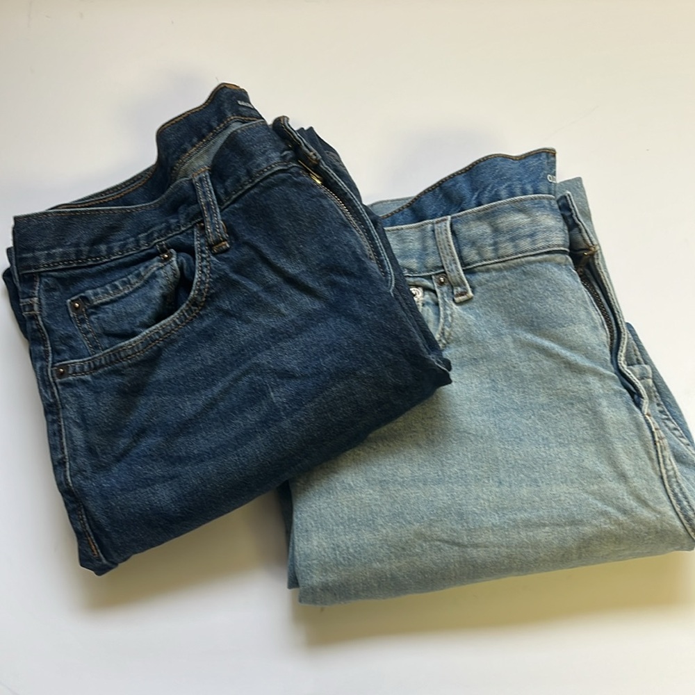 2x pair Old Navy Blue Jeans men's size 34x30
